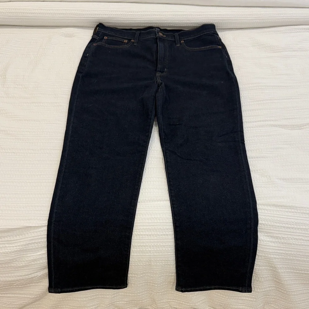 J. Crew Women’s Dark Blue Straight Jeans “Stovepipe” - Picture 1 of 3